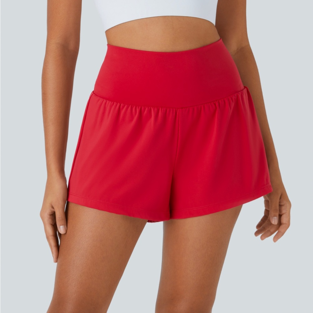 NWT Women's Red High-Waisted Shorts